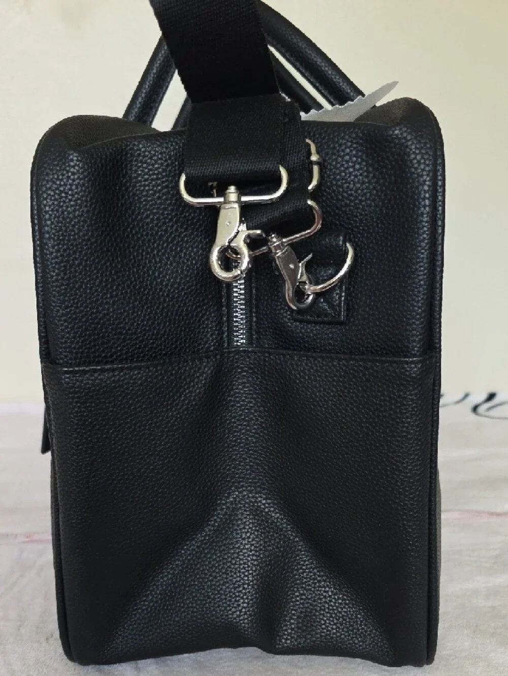 NWT Ralph Lauren GWP Black Leather Duffle Bag